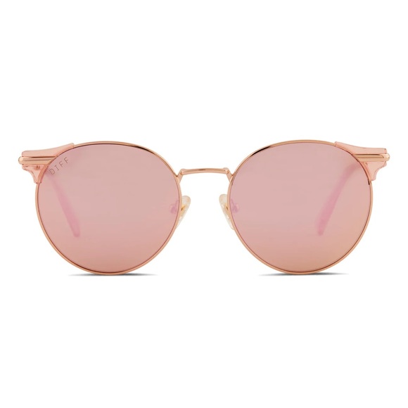 BNWT Diff Eyewear X Tori Kelly, Shine On Rose Gold Cherry Blossom - Picture 1 of 7